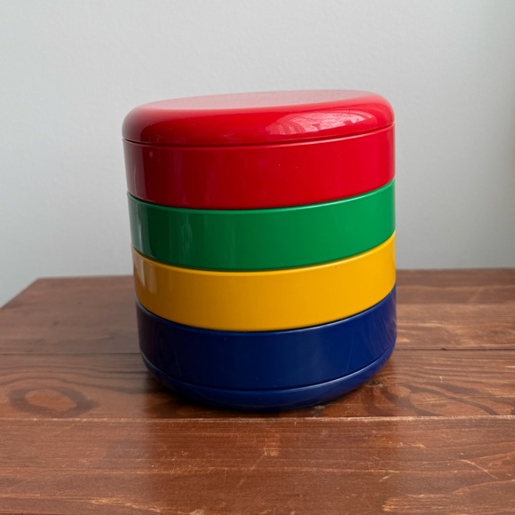 Vintage Italy Rexite MULTIPLOR 900 Primary Colour Rino Pirovano Desk Organizer - Picture 10 of 11